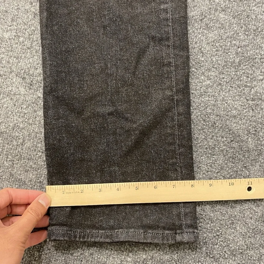 Levis 501 Jeans Mens 38x30 Faded Black Denim Button Fly Retro Style Classic